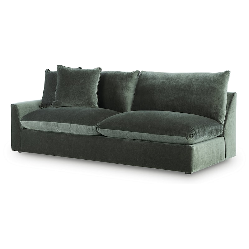 Signature Design by Ashley Carriage View Dark Green 3-Piece Sectional - 131" W x 131" D x 39" H