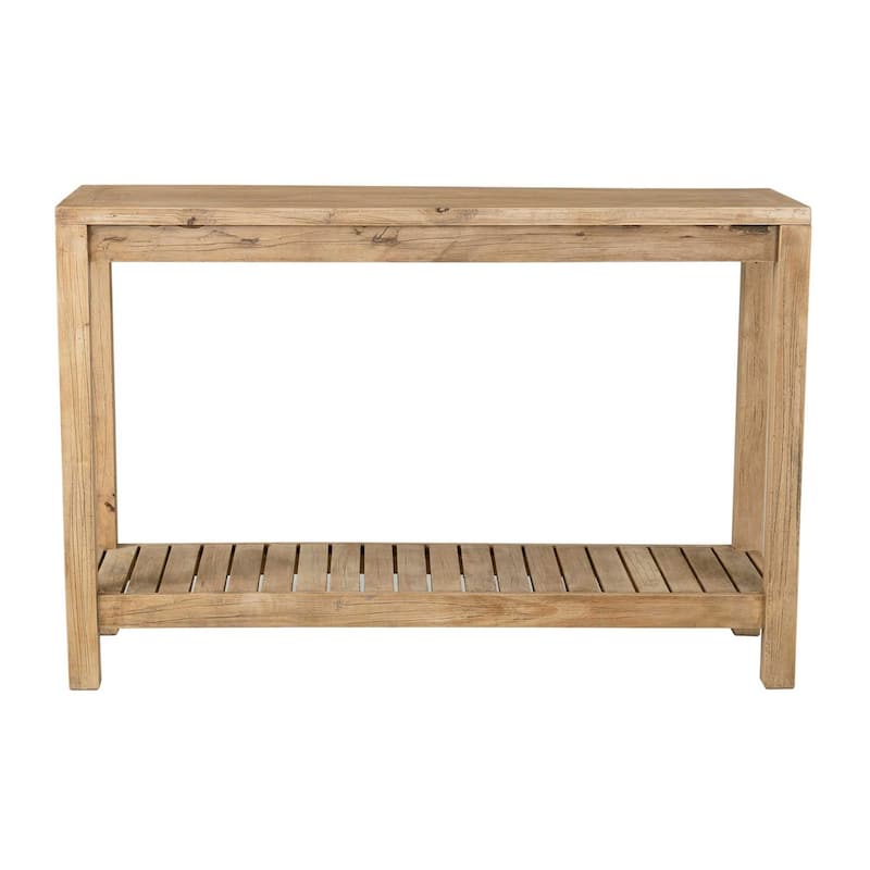 Petter Solid Wood Console Table with Shelf by East at Main