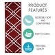 preview thumbnail 38 of 43, SUSSEXHOME Vintage Collection Stair Treads Polypropylene 9"x28"