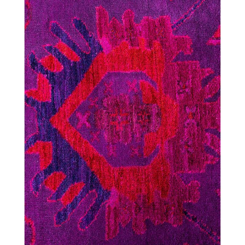 Vibrance One-of-a-Kind Hand-Knotted Area Rug - Purple, 5' 3" x 7' 8" - 5' 3" x 7' 8"