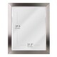 preview thumbnail 5 of 4, Head West Modern Brush Nickel Wall Mirror - Brushed Nickel - Brushed Nickel - 26 X 32