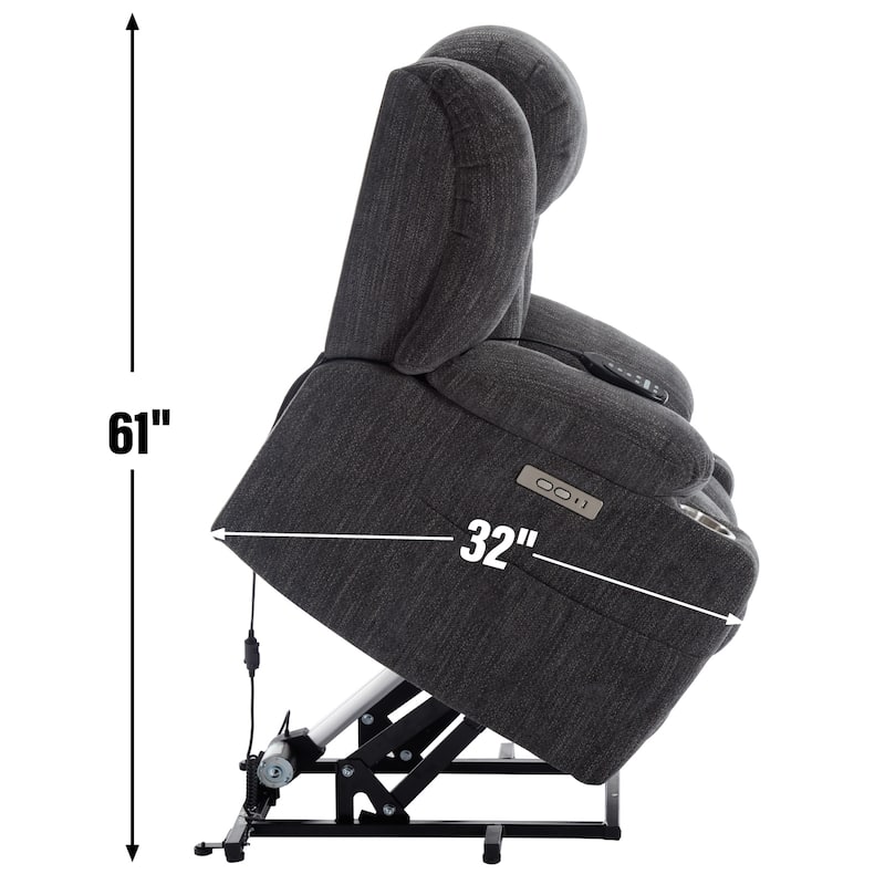 Chenille Power Lift Recliner Chair