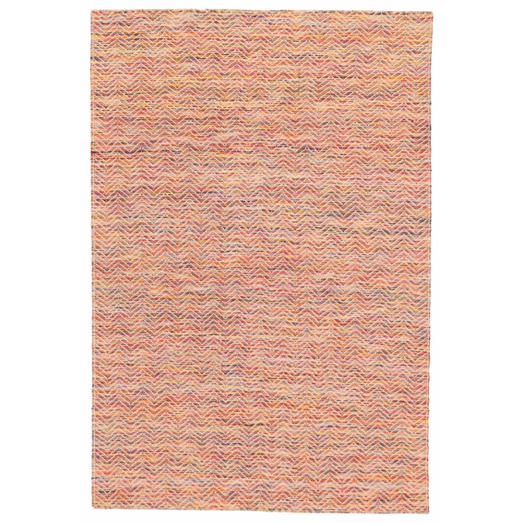 ECARPETGALLERY Braid weave Sienna Red Wool Rug - 5'1 x 7'6