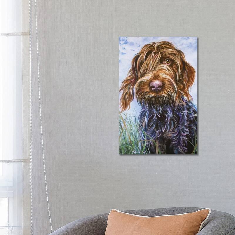 iCanvas "Wirehaired Pointing Griffon II" by Lindsay Kivi Canvas Print - 26x18x1.5