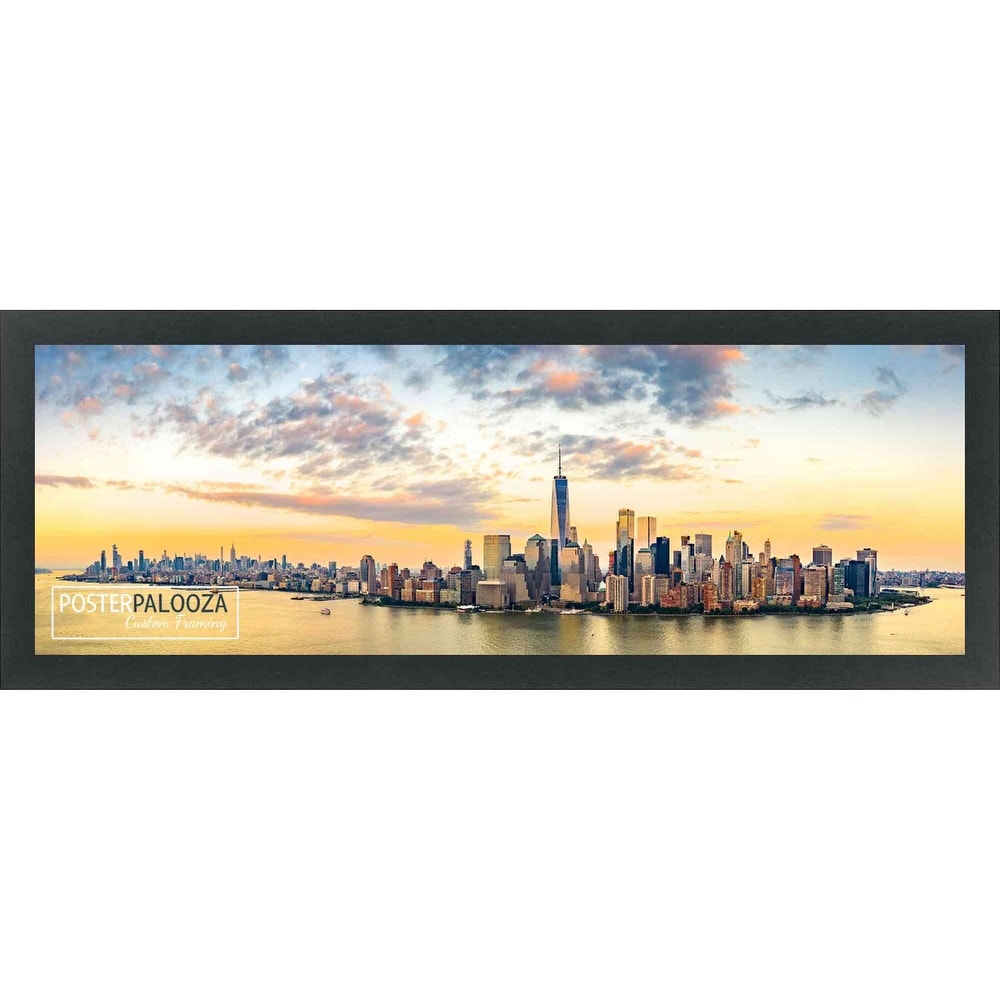 12x36 Frame Black Wood Picture Panoramic Frame - Picture Frame