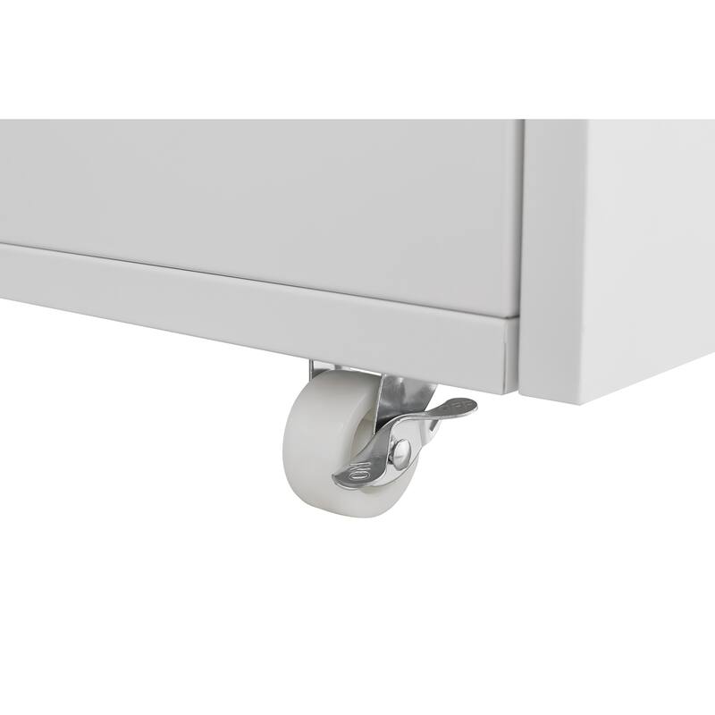Printer Stand with Wheels, Mobile Filing Cabinet
