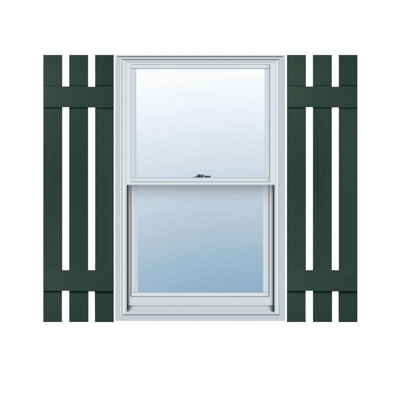 Mid-America Vinyl, Standard Size Three Board Spaced Shutters