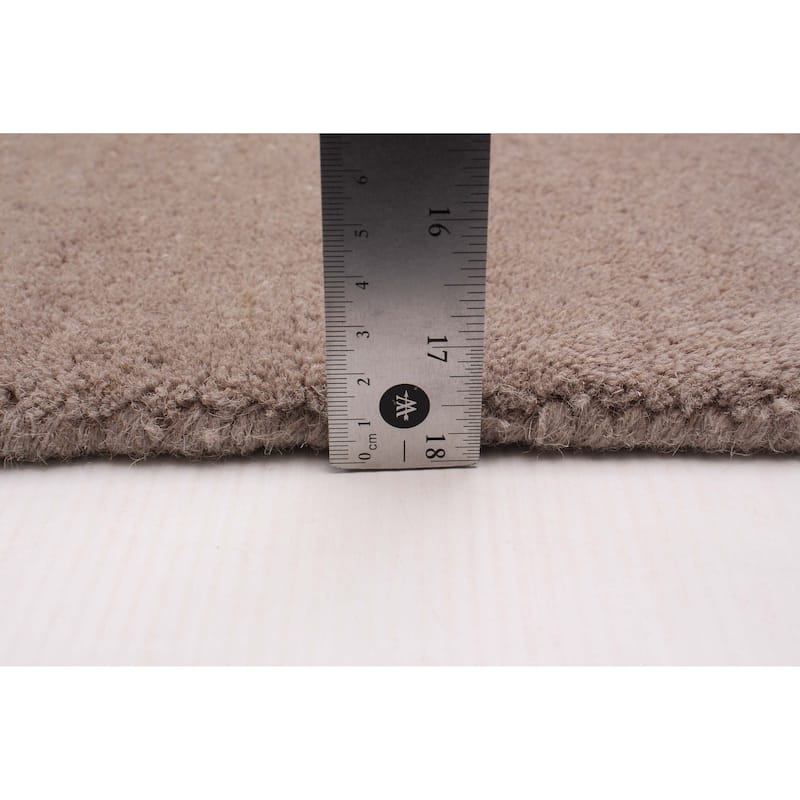 ECARPETGALLERY Hand Tufted Timeless Grey Viscose, Wool Rug - 5'0 x 7'11