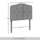 preview thumbnail 14 of 17, CraftPorch Elegant Button-Tufted Upholstered Headboard