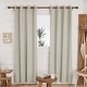 preview thumbnail 73 of 135, Deconovo Grommet Room Darkening Curtains, Set of 4 Panels 52x45 Inch - Light Beige