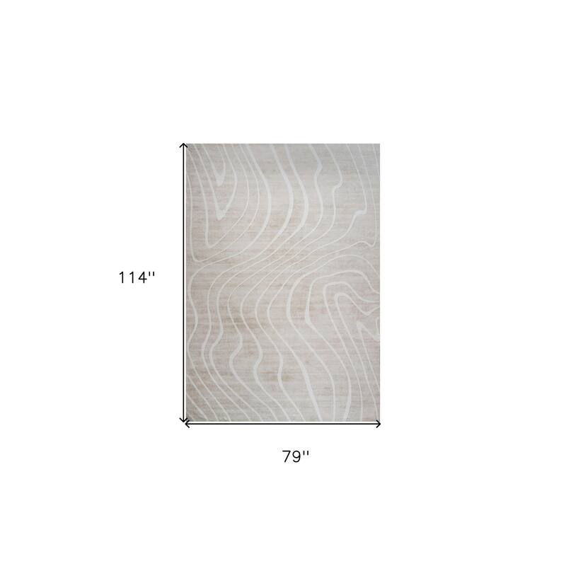 Quhac Distressed Abstract Modern Stain Resistant Woven Durable Area Rug By HomeRoots