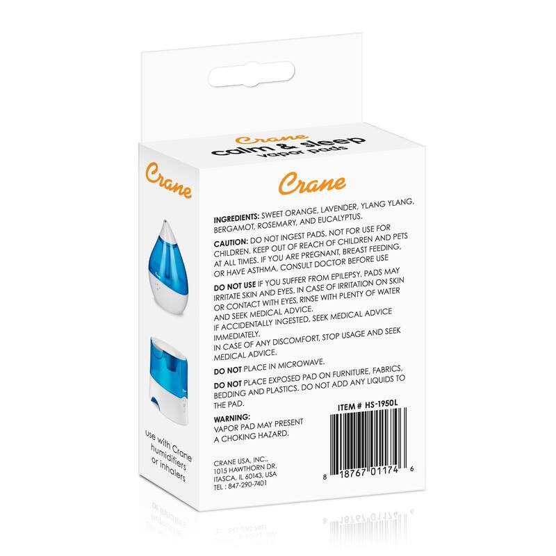 Crane Universal Vapor Pads for Droplets, Warm Mist, and Corded Inhaler