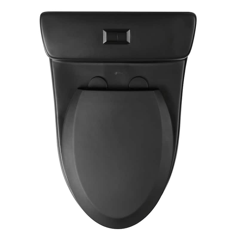 Fine Fixtures Dual-Flush One-Piece Toilet With High-Efficiency Flush, 12" Rough-in, Elongated bowl