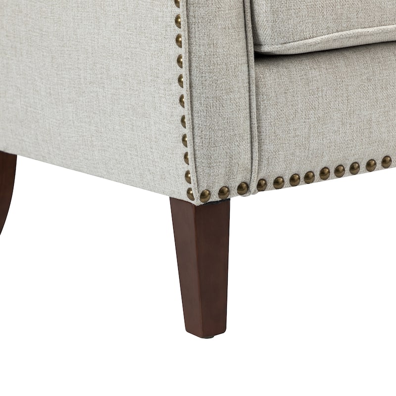 Lucretius Armchair with Nailhead Trim Set of 2 by HULALA HOME