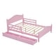 preview thumbnail 6 of 9, Full Size Storage Platform Bed with Storage Underneath, Pink