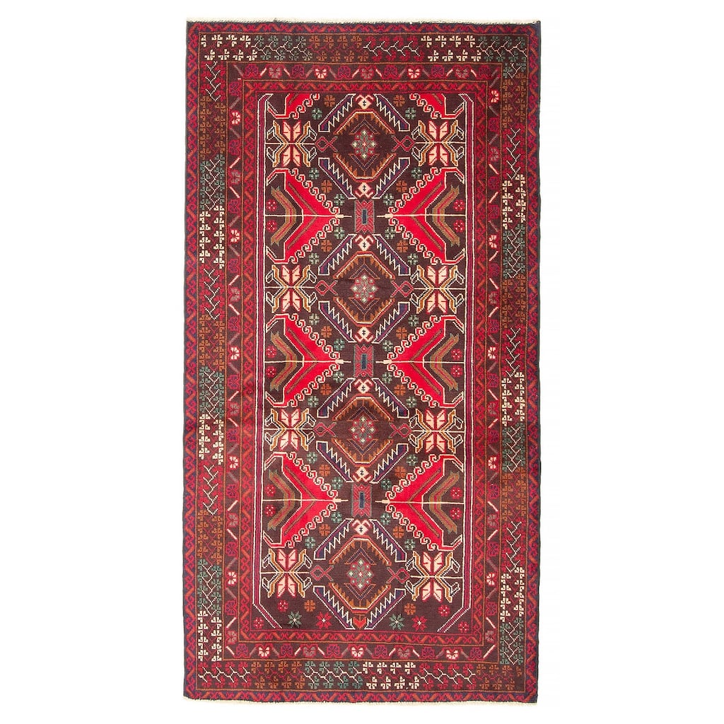 ECARPETGALLERY Hand-knotted Teimani Brown Wool Rug - 3'7 x 6'9