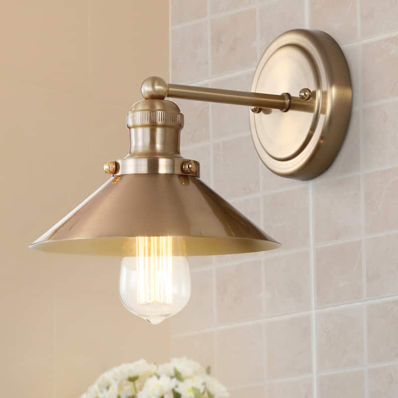 Florence Metal Shade Sconce, by JONATHAN Y