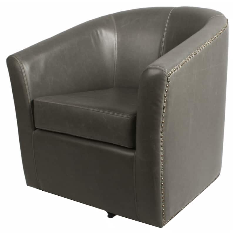 NPD Furniture Ernest Swivel Arm Chair - Vintage Gray