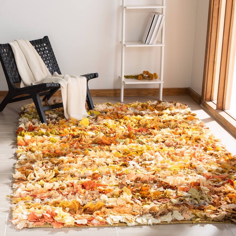 SAFAVIEH Handmade Rio Shag Chihoko 3.5-inch Extra Thick Decorative Rug