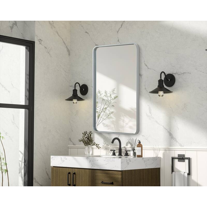 Elegant Lighting MR8A2440 Remy 24"W x 40"H Rectangular Flat Medium