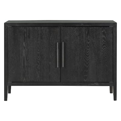 Storage Cabinet Sideboard Wooden Cabinet with 2 Metal handles and 2 Doors for Hallway
