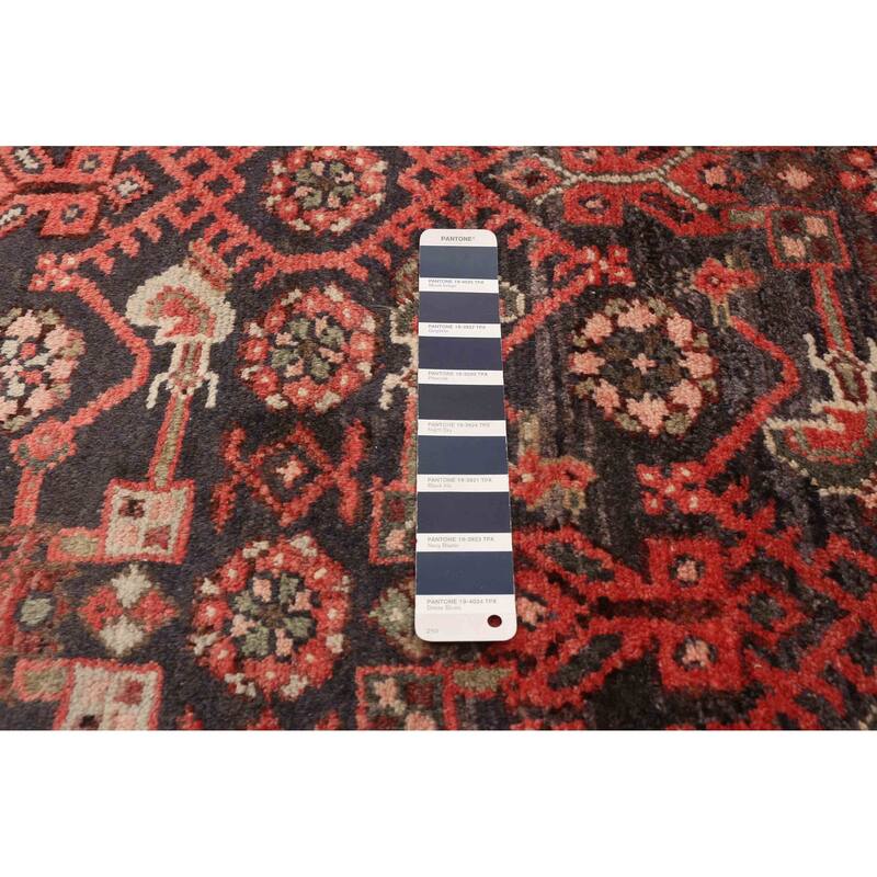 ECARPETGALLERY Hand-knotted Andelz Navy Wool Rug - 3'8 x 11'2