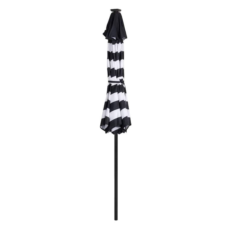 CorLiving 9ft Patio Umbrella with Lights, Tilting