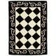 preview thumbnail 22 of 30, SAFAVIEH Handmade Chelsea Marlee French Country Wool Rug 1'8" x 2'6" - Black/Ivory - Rectangle