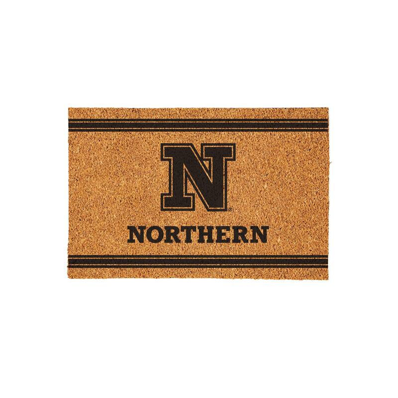 Northern State University Monochrome Indoor/Outdoor Coir Door Mat