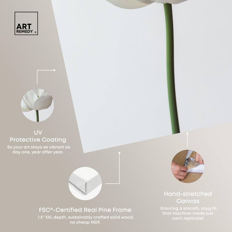 Pearl Floret Canvas by Art Remedy, Gallery Wrapped