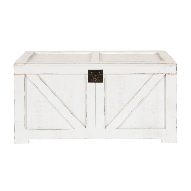 Kate and Laurel Cates Wood Trunk