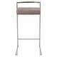 preview thumbnail 12 of 51, Silver Orchid Forrest Stackable Stainless Steel Bar Stool (Set of 2) - N/A Stone Cowboy