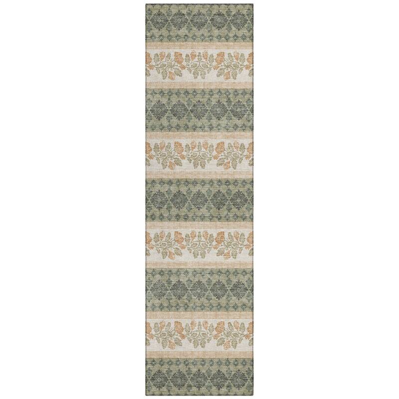 Machine Washable Indoor/ Outdoor Stripe Sochi Chantille Rug