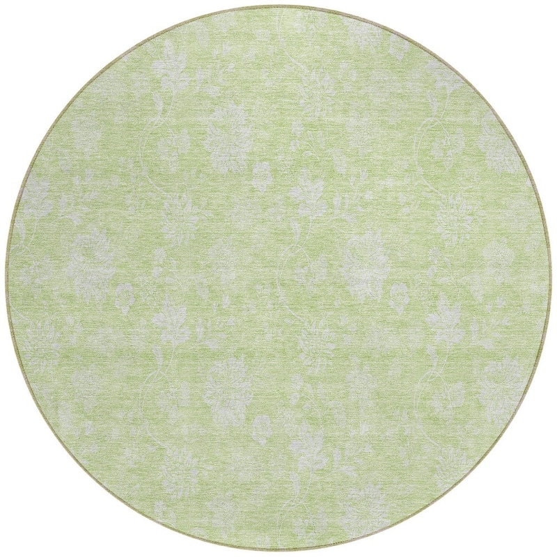 HomeRoots Floral Transitional Rectangle Outdoor Rug