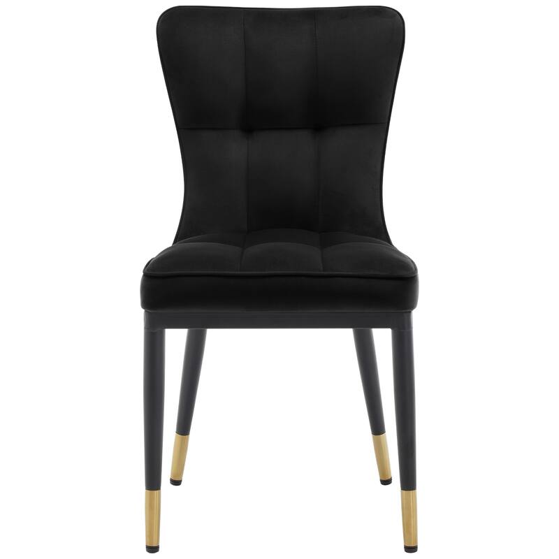 Modern Velvet Upholstered Dining Chairs, Set of 2/4 - 35.8"H x 18.9"W x 23.2"D