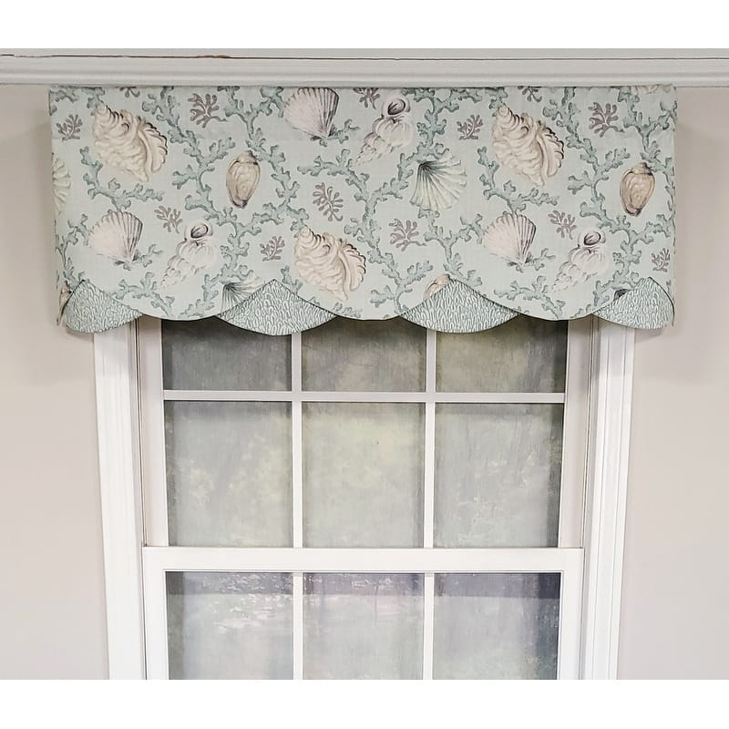 RLF Home Design Windamar Petticoat Window Valance - Green
