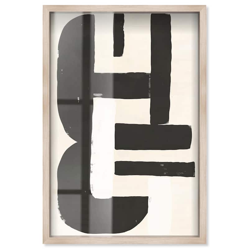 Contempogeo I Shadowbox by Art Remedy - Natural - 36" x 54"