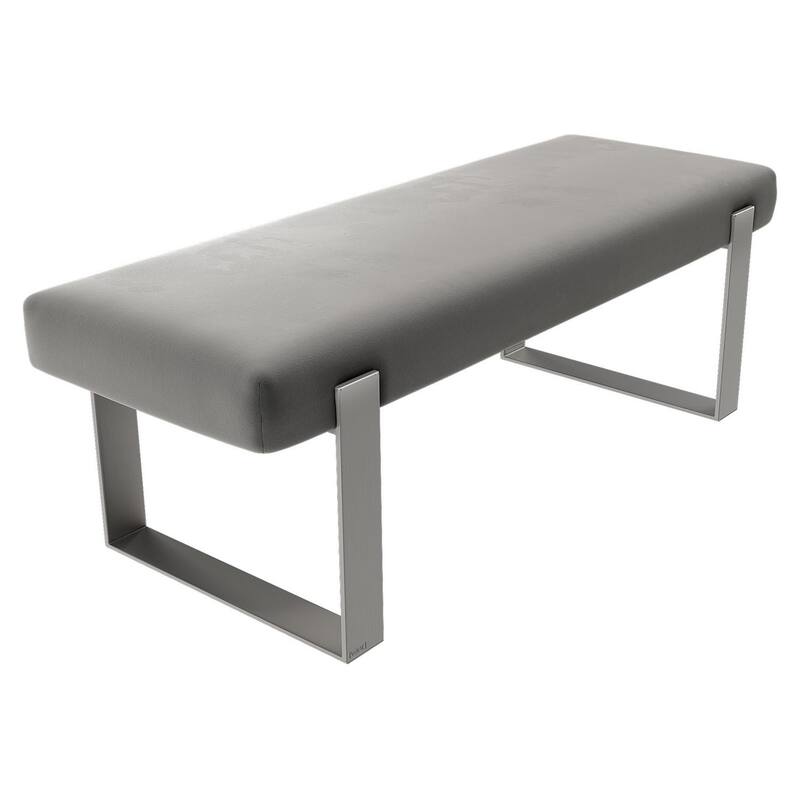 Vant Upholstered Bed Bench - Velvet Smoke Grey