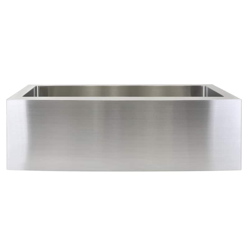 KBV 30 in. x 20 in, Farmhouse Apron-Front Single Bowl 18 Gauge Brushed Stainless Steel Kitchen Sink with Accessories - 30 x 20