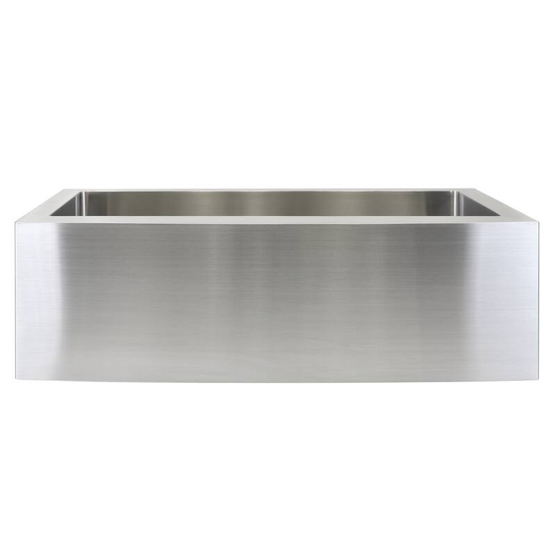 KBV 33 in. x 20 in, Farmhouse Apron-Front Single Bowl 18 Gauge Brushed Stainless Steel Kitchen Sink with Accessories - 33 x 20
