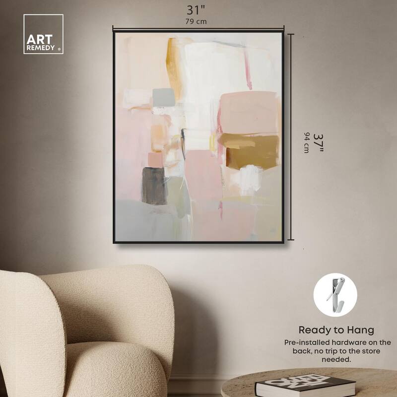 Apricot Cream I Canvas by Art Remedy