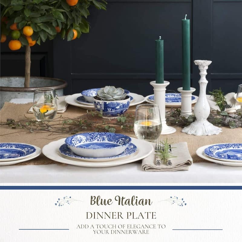 Spode Blue Italian Collection Round Plate