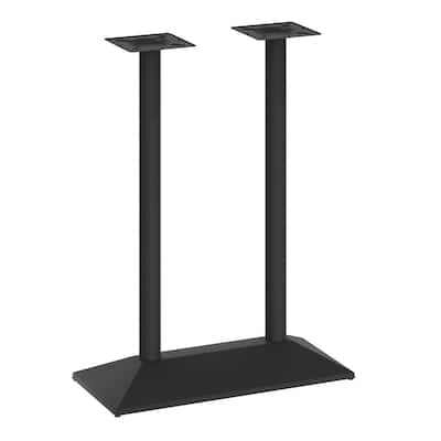 Commercial All Weather Double Table Base for up to 30" x 48" Tabletops - 15"D x 27"W x 30.5"H