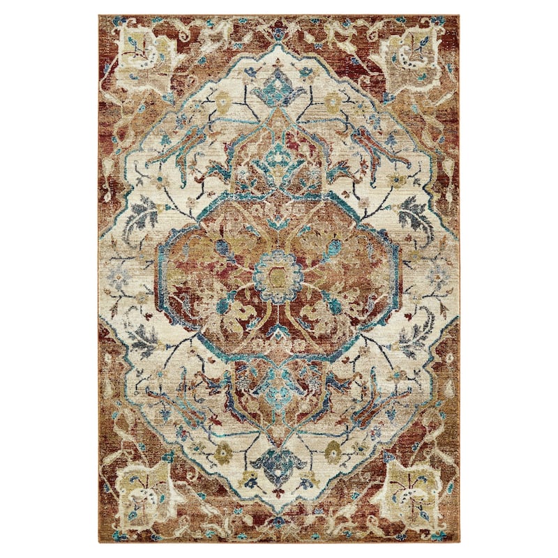 Wynnlow Denium Machine-Made Indoor Flatweave Area Rug - 7'3" x 7'3"