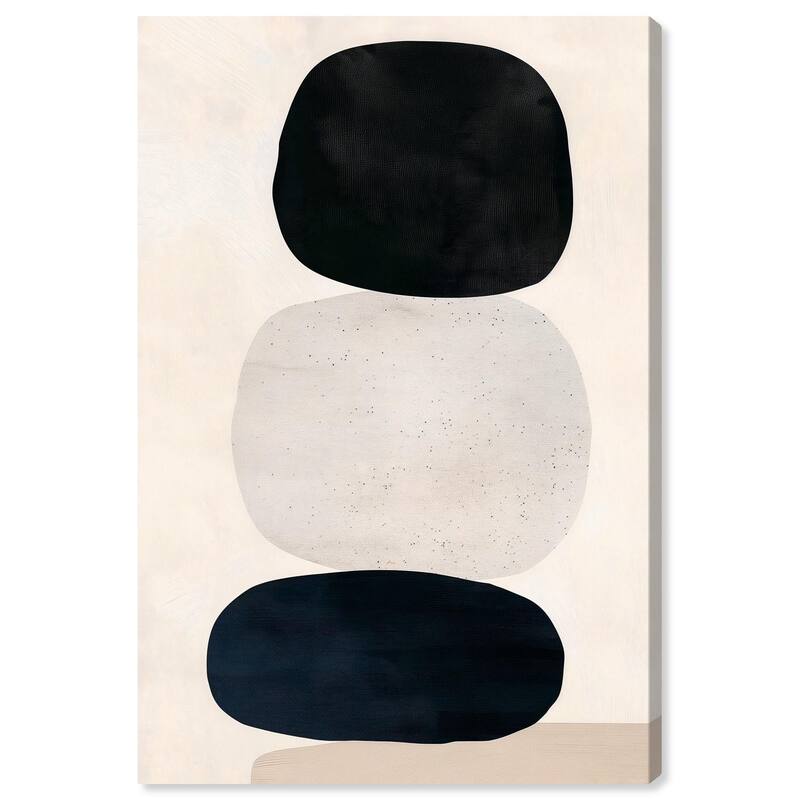 Pebble Pillars I Canvas by Art Remedy, Gallery Wrapped - 30" x 45"