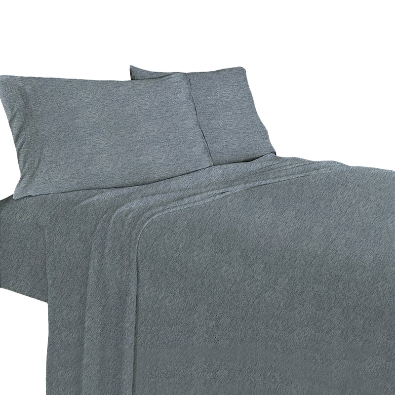 Soft Tees Luxury Jersey Knit Bed Sheet Set On Sale Bed Bath