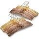 preview thumbnail 6 of 4, Padded Hangers Premium Heavy Duty Satin Anti Slip - Earthtone, Set of 12