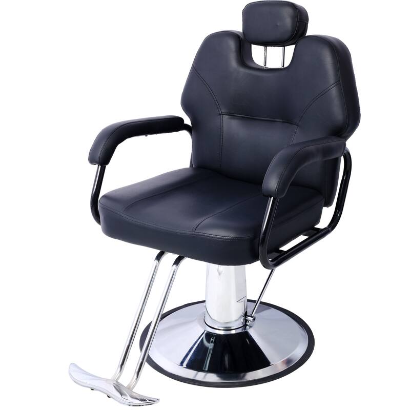 Artist hand Hair Barber Chair,Heavy Duty Hydraulic Spa Furniture Shampoo Reclining Extra Wider Seat Beauty Hair Salon Equipment