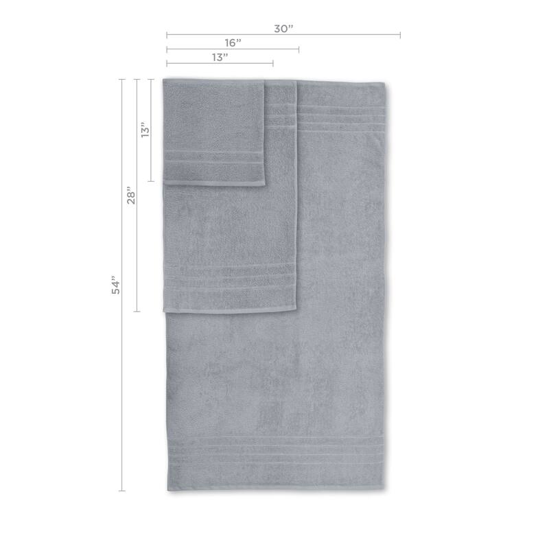 Martex Ultimate Performance Cotton Low-Lint Soft Absorbent Towel Set