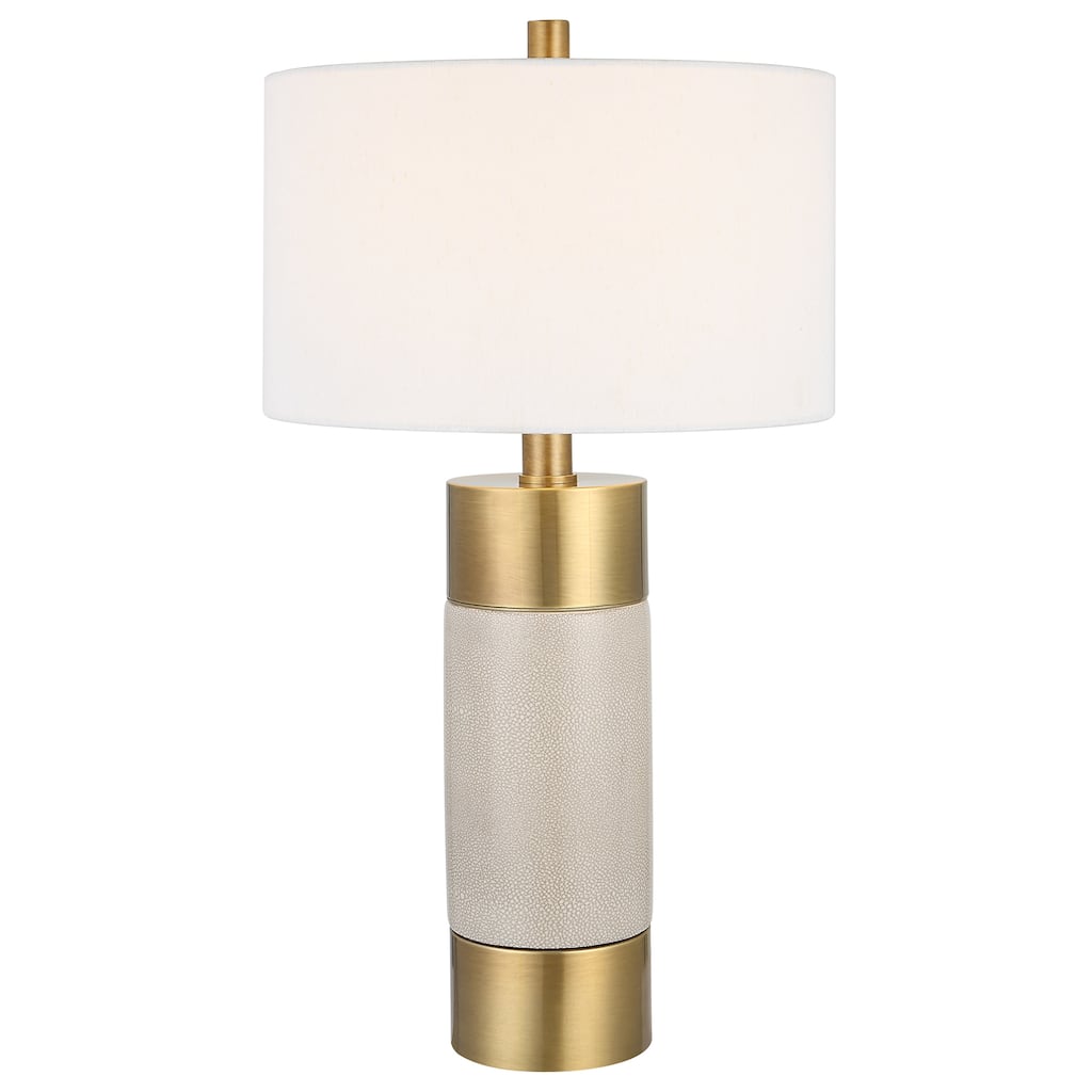 Uttermost Adelia Ivory & Brass Table Lamp - 17 W x 30.5 H x 17 D (inches)